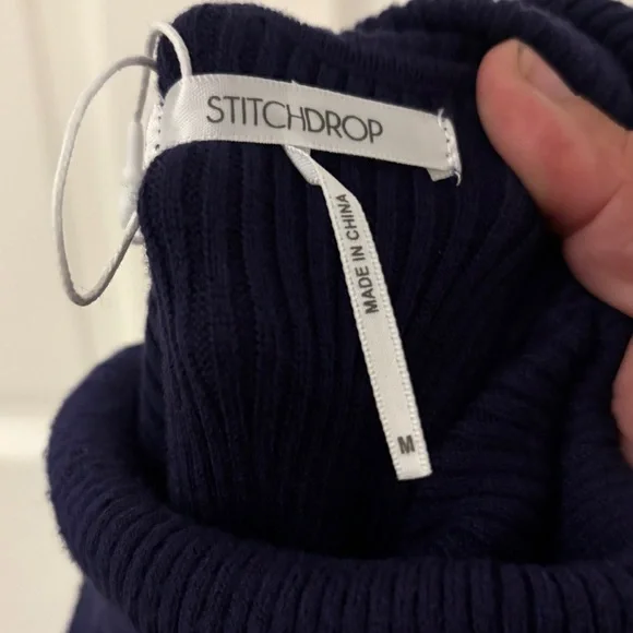 Stitchdrop Ribbed Turtleneck Sweater Dress - NWOT - Picture 17 of 17